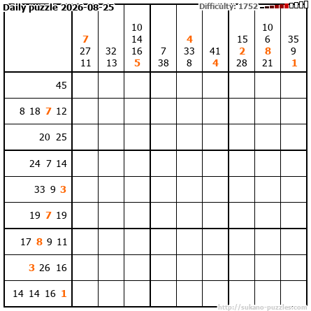 Daily puzzle 2026-08-25