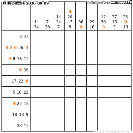 Daily puzzle 2026-09-09