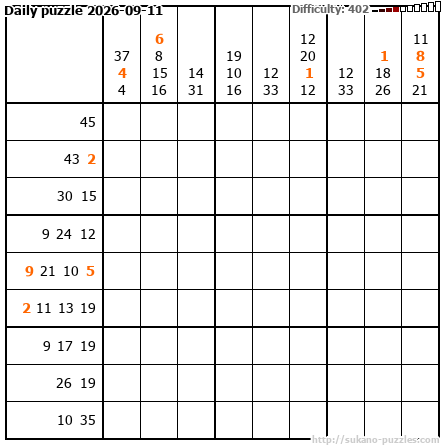 Daily puzzle 2026-09-11