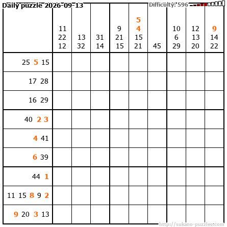 Daily puzzle 2026-09-13