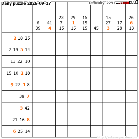 Daily puzzle 2026-09-17