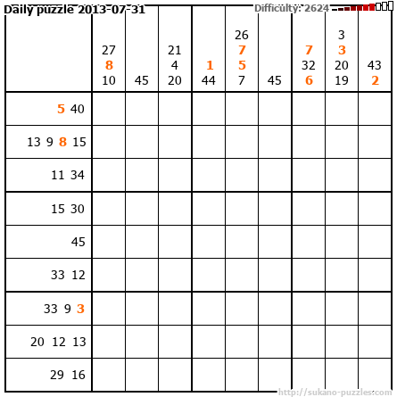 Daily puzzle 2013-07-31