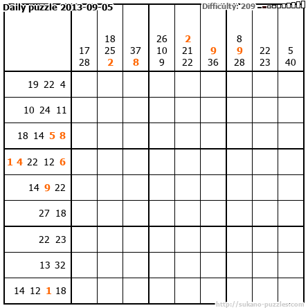 Daily puzzle 2013-09-05
