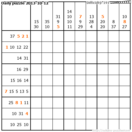 Daily puzzle 2013-10-12