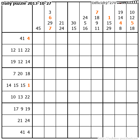 Daily puzzle 2013-10-27