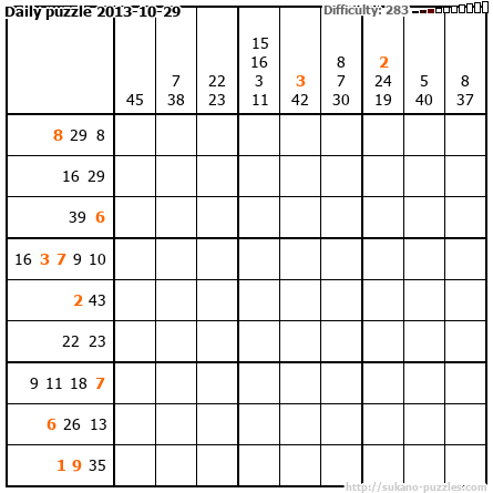 Daily puzzle 2013-10-29