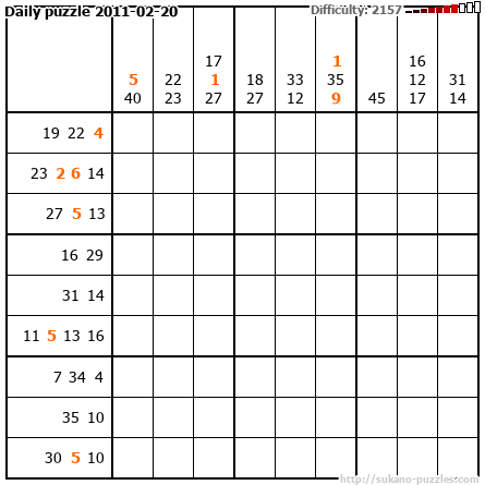 Daily puzzle 2011-02-20