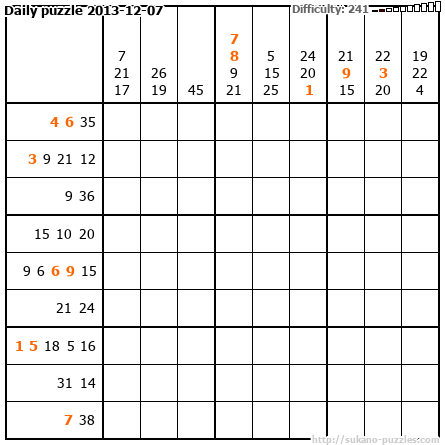 Daily puzzle 2013-12-07