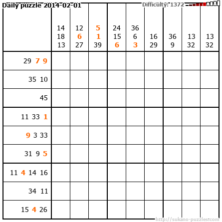Daily puzzle 2014-02-01