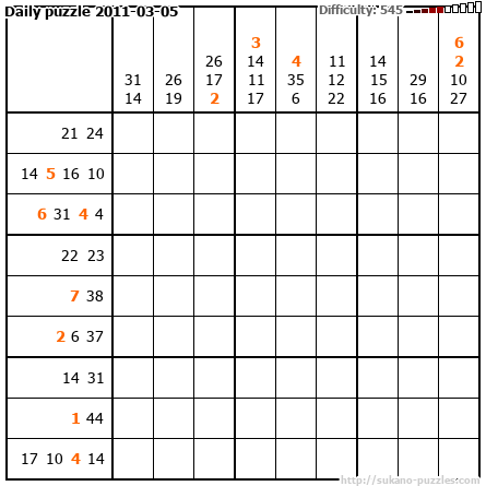 Daily puzzle 2011-03-05
