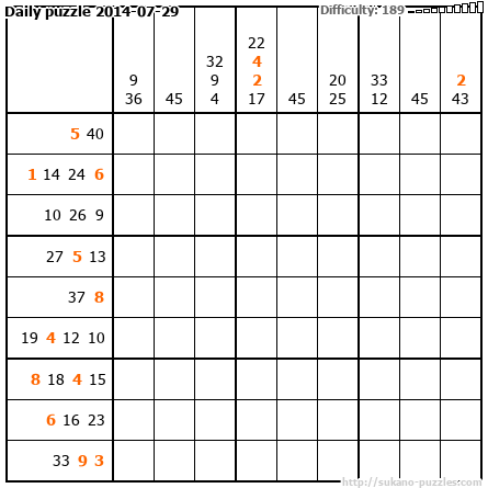 Daily puzzle 2014-07-29