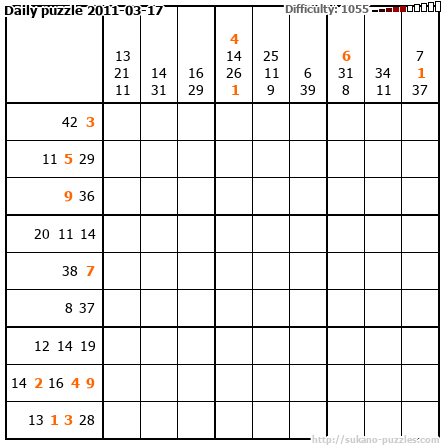 Daily puzzle 2011-03-17