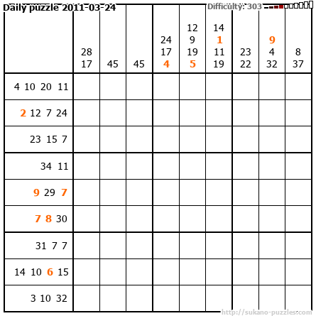 Daily puzzle 2011-03-24