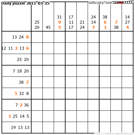 Daily puzzle 2011-03-25