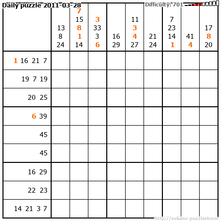 Daily puzzle 2011-03-28