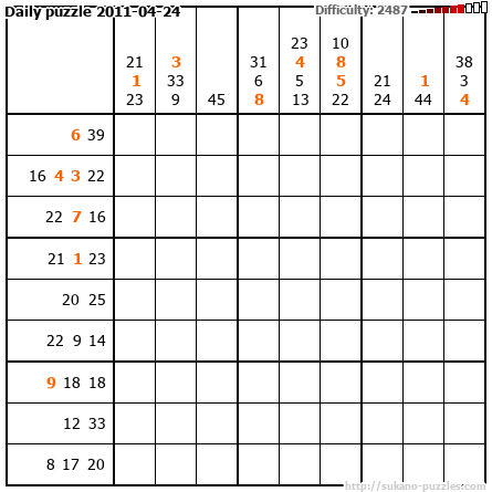 Daily puzzle 2011-04-24