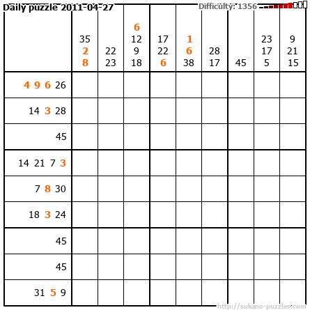 Daily puzzle 2011-04-27