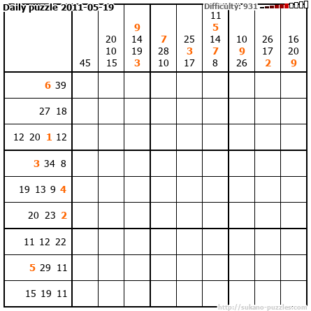 Daily puzzle 2011-05-19