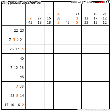 Daily puzzle 2011-06-06
