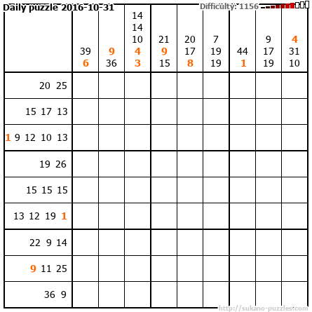 Daily puzzle 2016-10-31