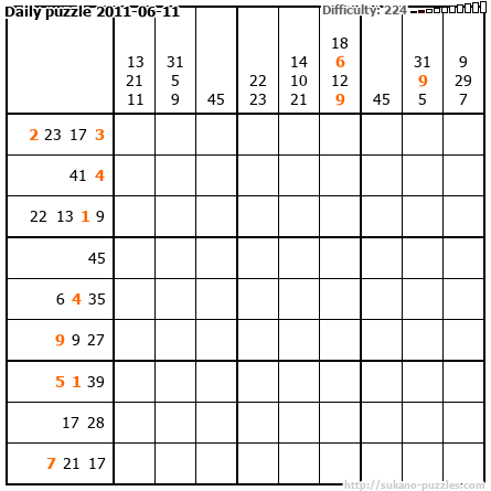 Daily puzzle 2011-06-11