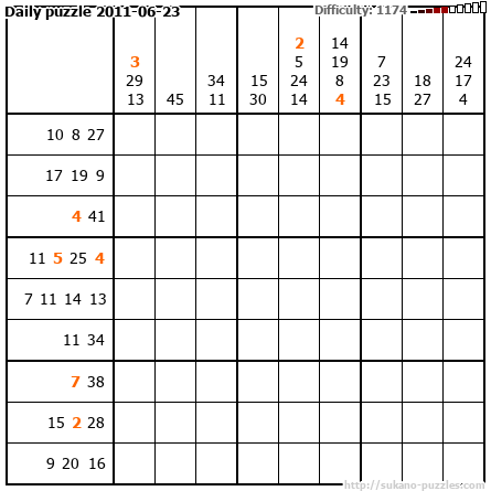 Daily puzzle 2011-06-23