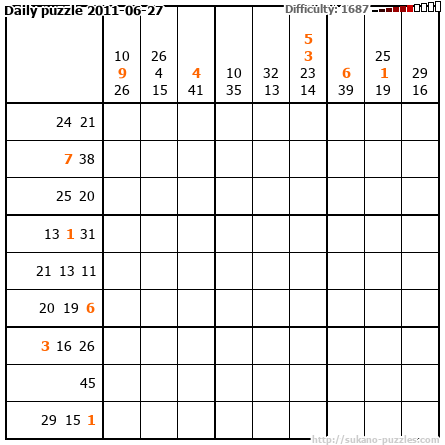Daily puzzle 2011-06-27
