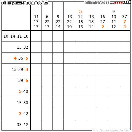 Daily puzzle 2011-06-29