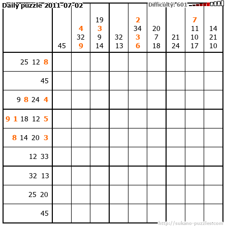Daily puzzle 2011-07-02