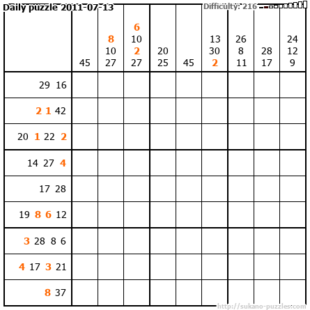 Daily puzzle 2011-07-13