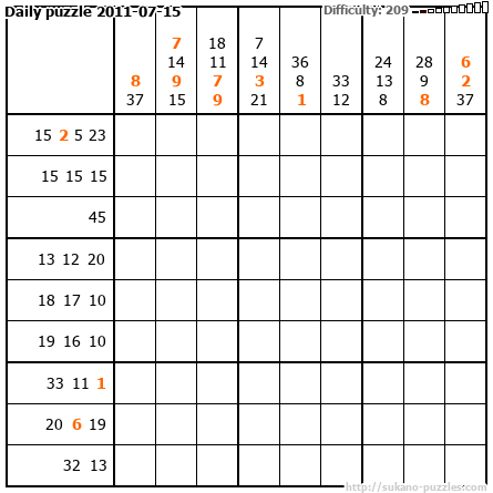 Daily puzzle 2011-07-15