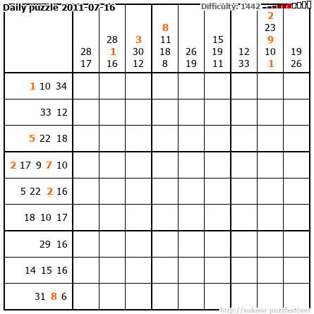 Daily puzzle 2011-07-16