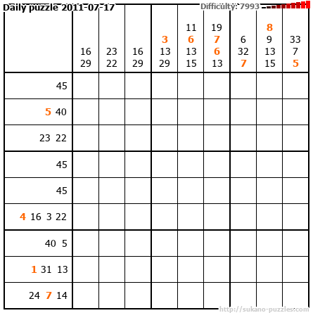 Daily puzzle 2011-07-17