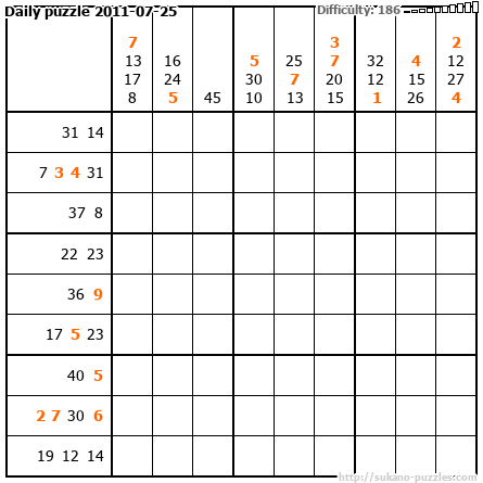Daily puzzle 2011-07-25