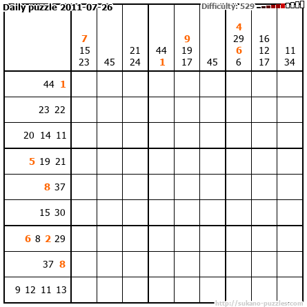Daily puzzle 2011-07-26