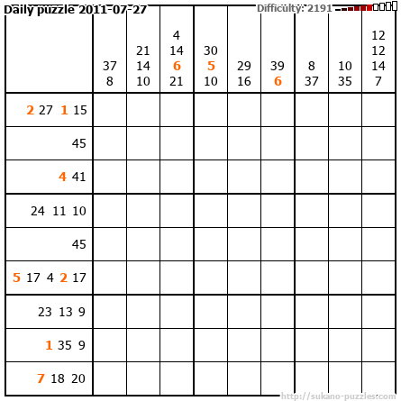 Daily puzzle 2011-07-27