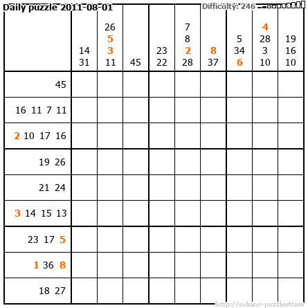 Daily puzzle 2011-08-01