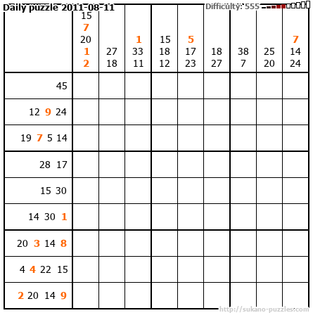 Daily puzzle 2011-08-11