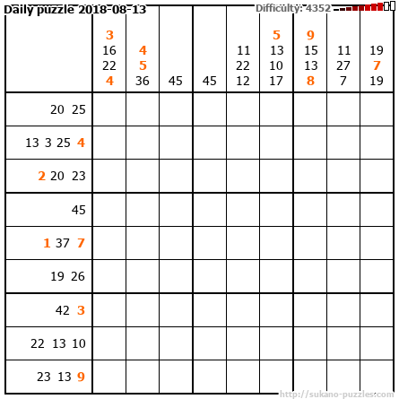 Daily puzzle 2018-08-13