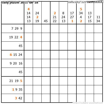 Daily puzzle 2011-08-18