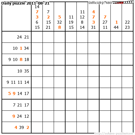 Daily puzzle 2011-08-21