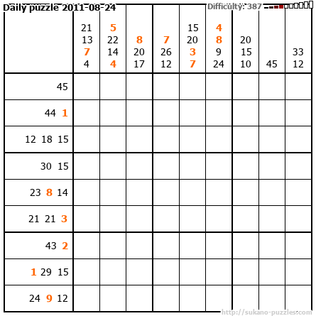 Daily puzzle 2011-08-24