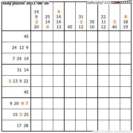 Daily puzzle 2011-08-26