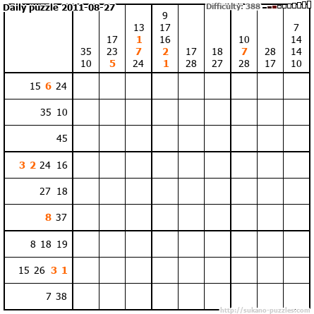 Daily puzzle 2011-08-27