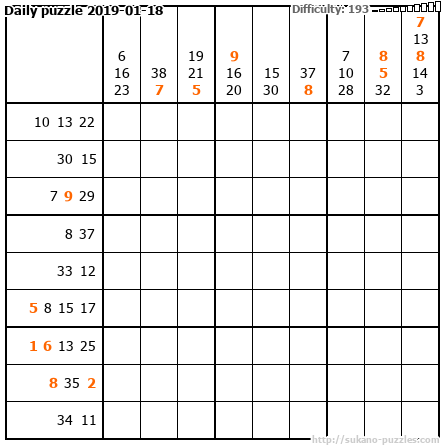 Daily puzzle 2019-01-18