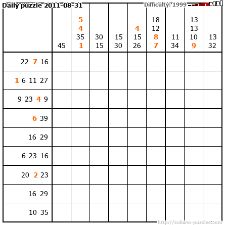 Daily puzzle 2011-08-31