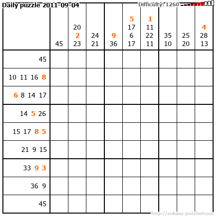 Daily puzzle 2011-09-04