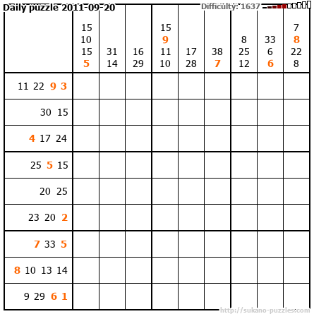 Daily puzzle 2011-09-20