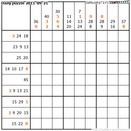 Daily puzzle 2011-09-21