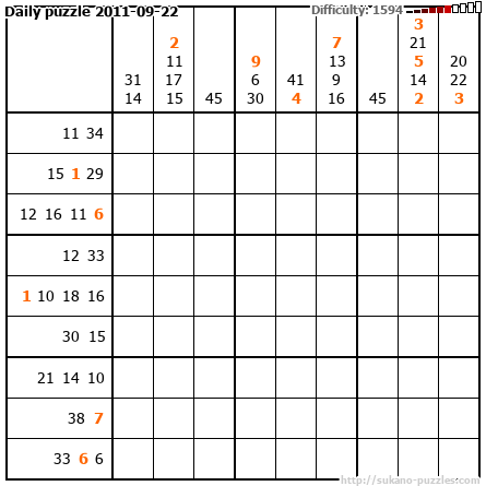 Daily puzzle 2011-09-22
